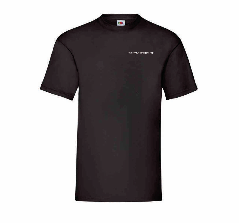 Black Celtic Worship Harvest T-Shirt front